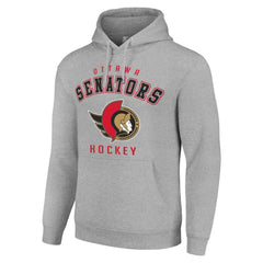 Ottawa Senators Starter Logo Pullover Hoodie - Heather Gray - NHL