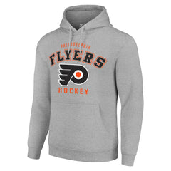 Philadelphia Flyers Starter Logo Pullover Hoodie - Heather Gray - NHL