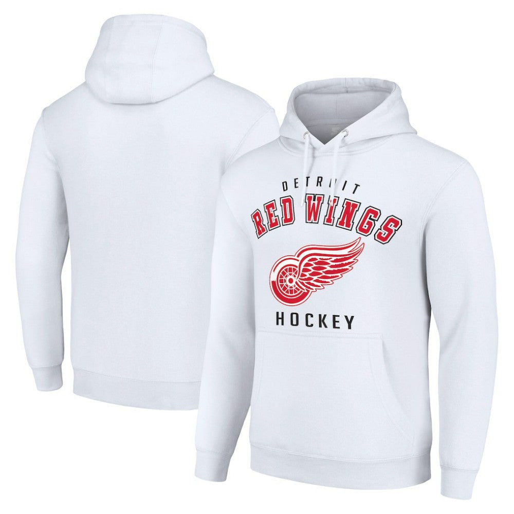 Detroit Red Wings Starter Logo Pullover Hoodie - White - NHL