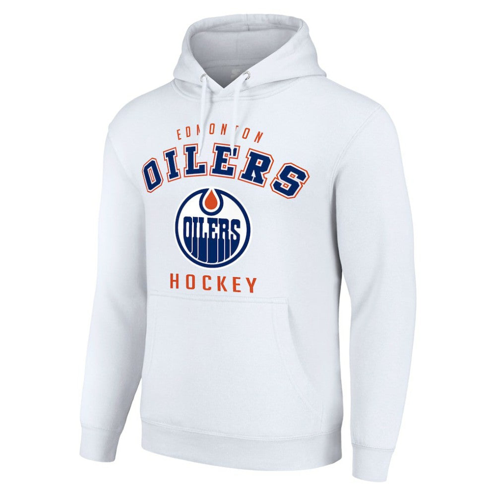 Edmonton Oilers Starter Logo Pullover Hoodie - White - NHL