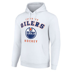 Edmonton Oilers Starter Logo Pullover Hoodie - White - NHL
