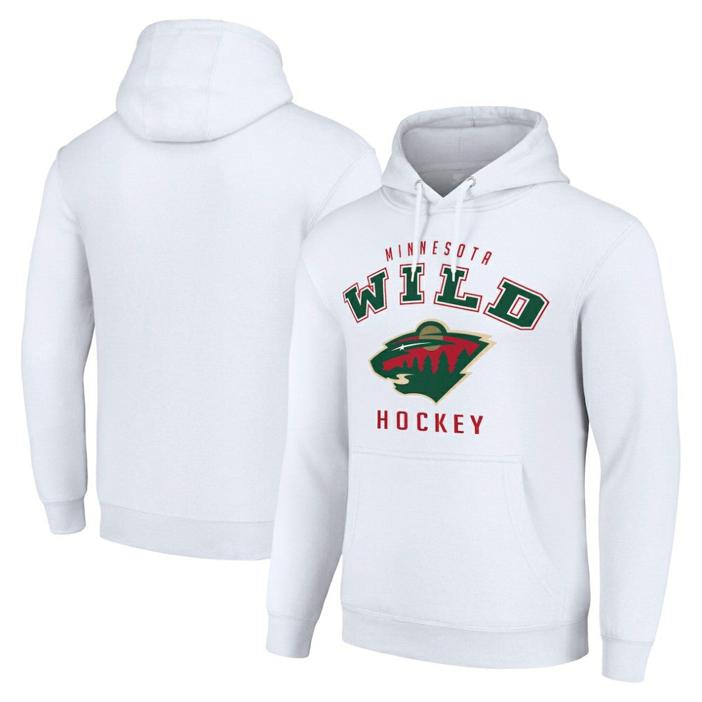 Minnesota Wild Starter Logo Pullover Hoodie - White - NHL