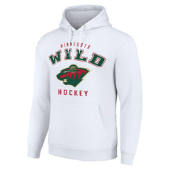 Minnesota Wild Starter Logo Pullover Hoodie - White - NHL