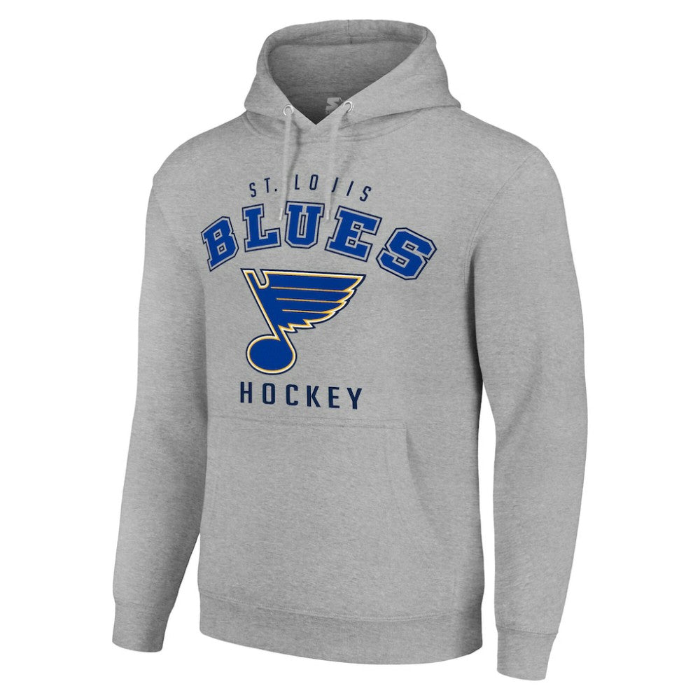 St. Louis Blues Starter Logo Pullover Hoodie - Heather Gray - NHL