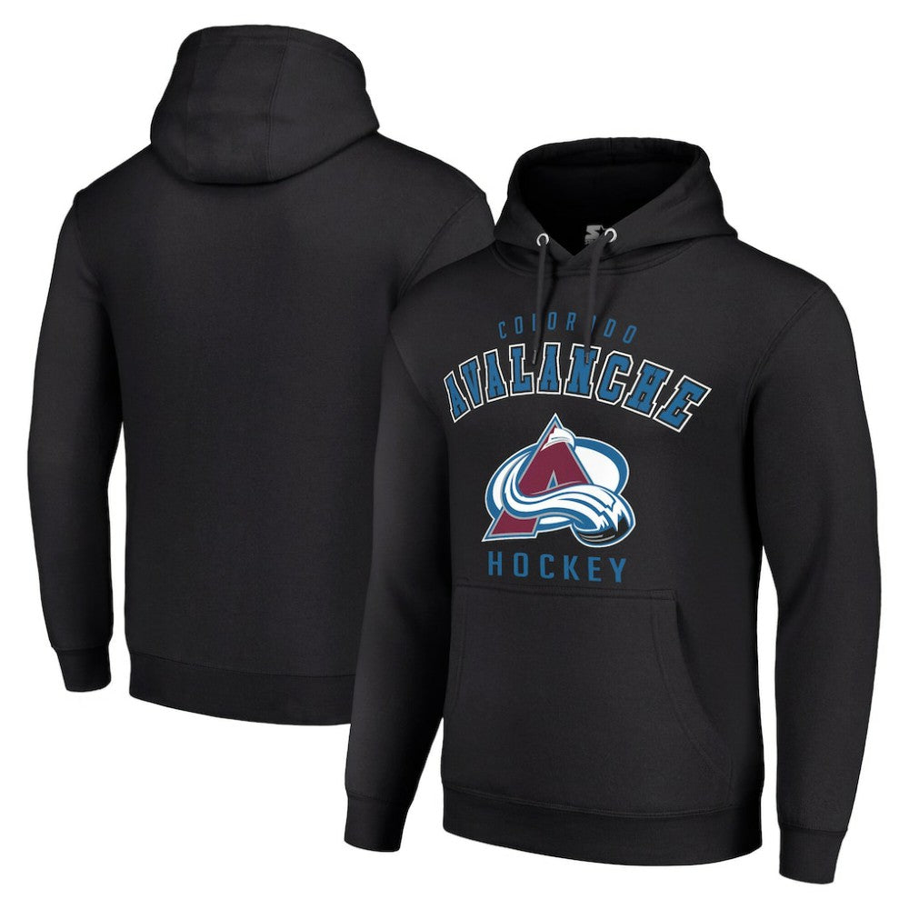 Colorado Avalanche Starter Logo Pullover Hoodie - Black - NHL