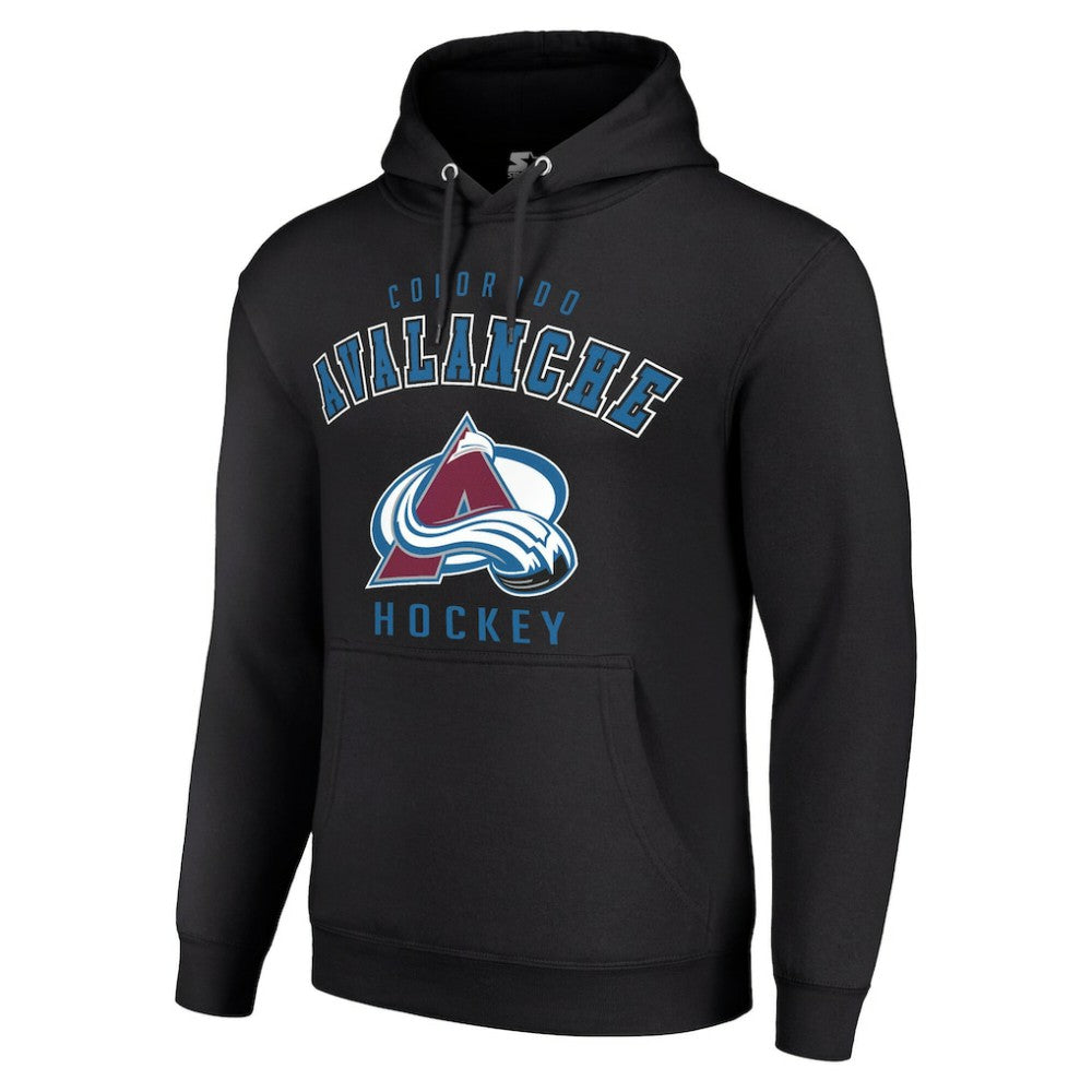 Colorado Avalanche Starter Logo Pullover Hoodie - Black - NHL