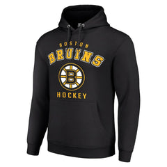 Boston Bruins Starter Logo Pullover Hoodie - Black - NHL