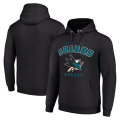 San Jose Sharks Starter Logo Pullover Hoodie - Black - NHL