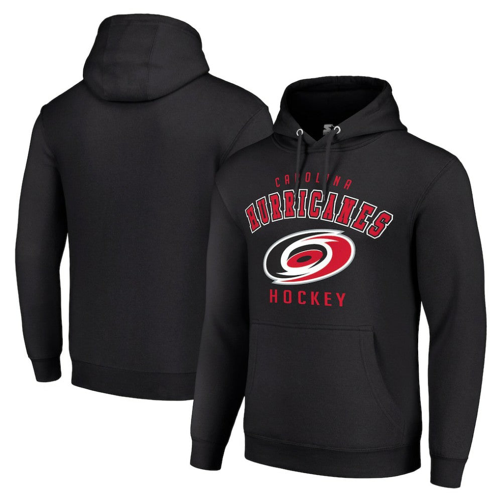 Carolina Hurricanes Starter Logo Pullover Hoodie - Black - NHL
