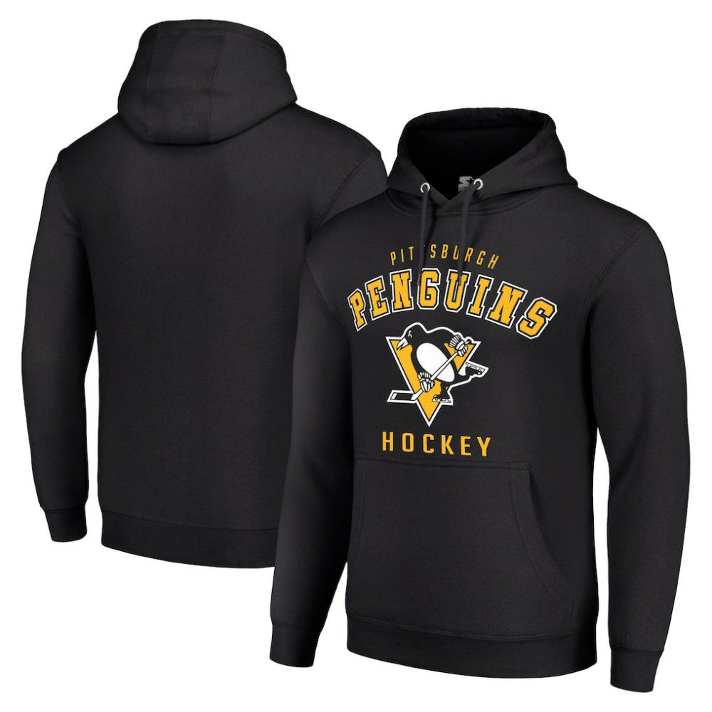 Pittsburgh Penguins Starter Logo Pullover Hoodie - Black - NHL