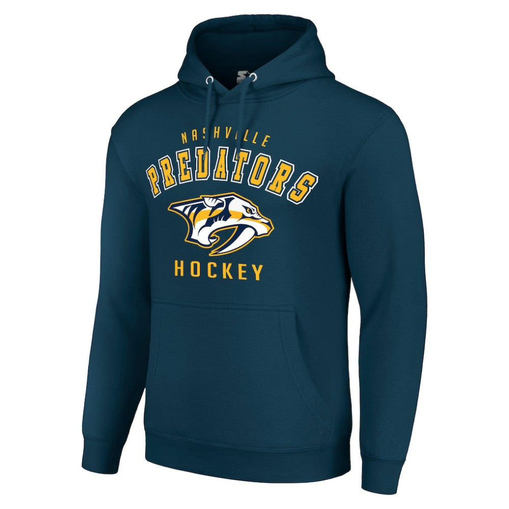 Nashville Predators Starter Logo Pullover Hoodie - Navy - NHL