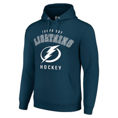Tampa Bay Lightning Starter Logo Pullover Hoodie - Navy - NHL