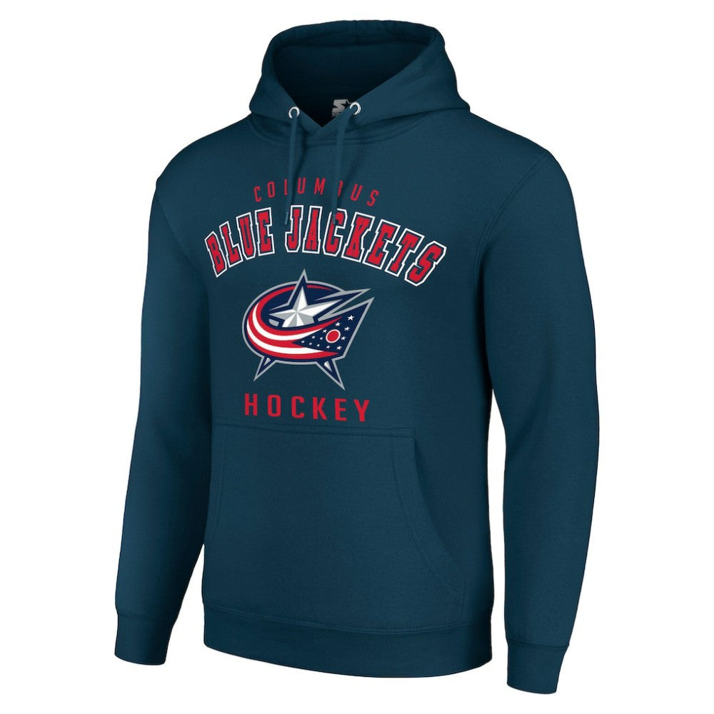 Columbus Blue Jackets Starter Logo Pullover Hoodie - Navy - NHL