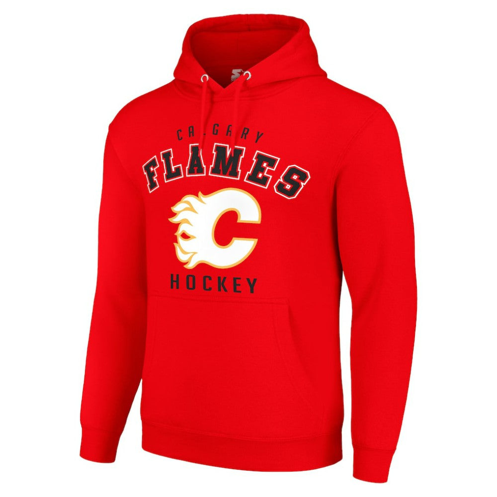 Calgary Flames Starter Logo Pullover Hoodie - Red - NHL
