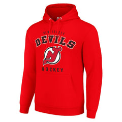 New Jersey Devils Starter Logo Pullover Hoodie - Red - NHL