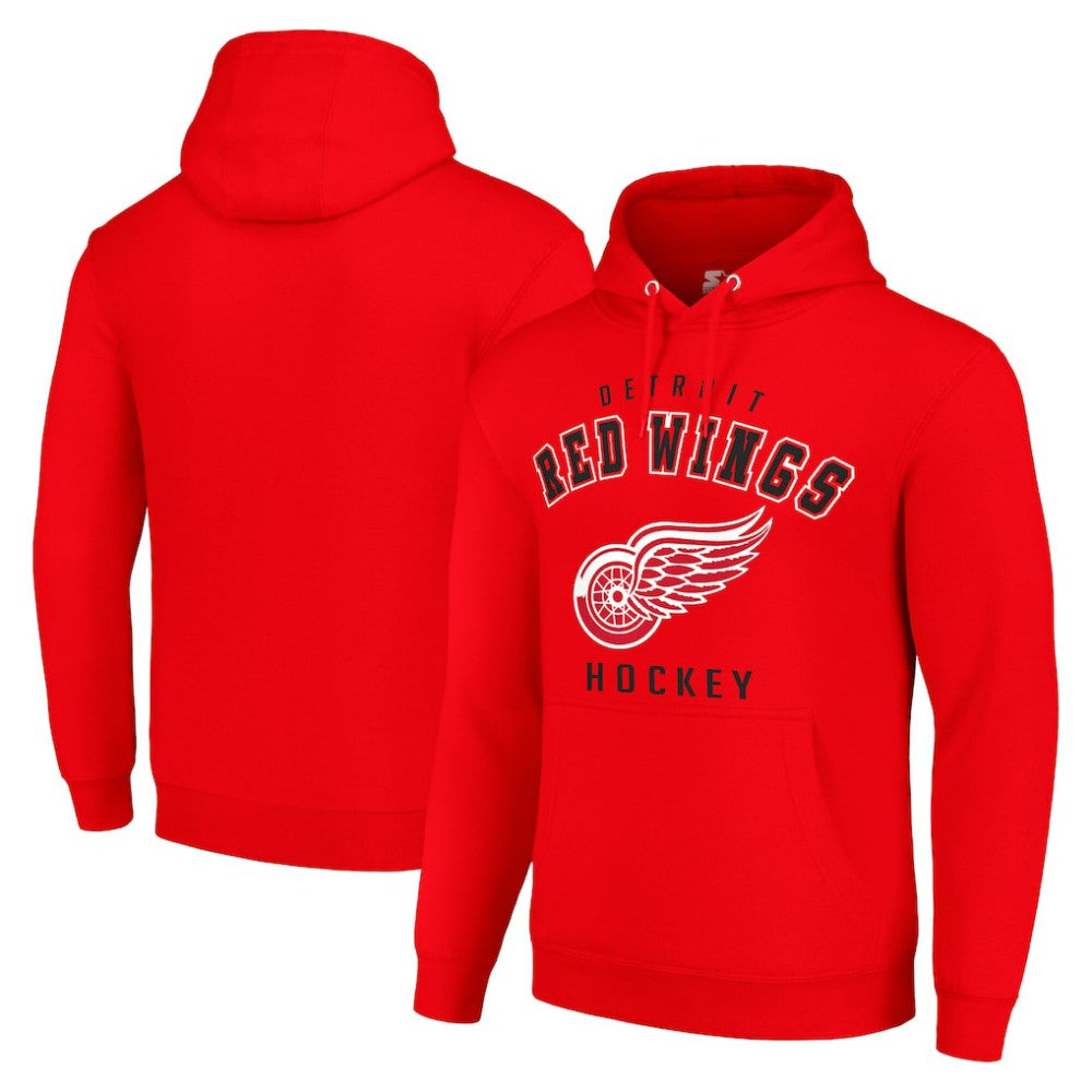 Detroit Red Wings Starter Logo Pullover Hoodie - Red - NHL