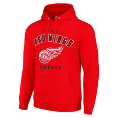 Detroit Red Wings Starter Logo Pullover Hoodie - Red - NHL