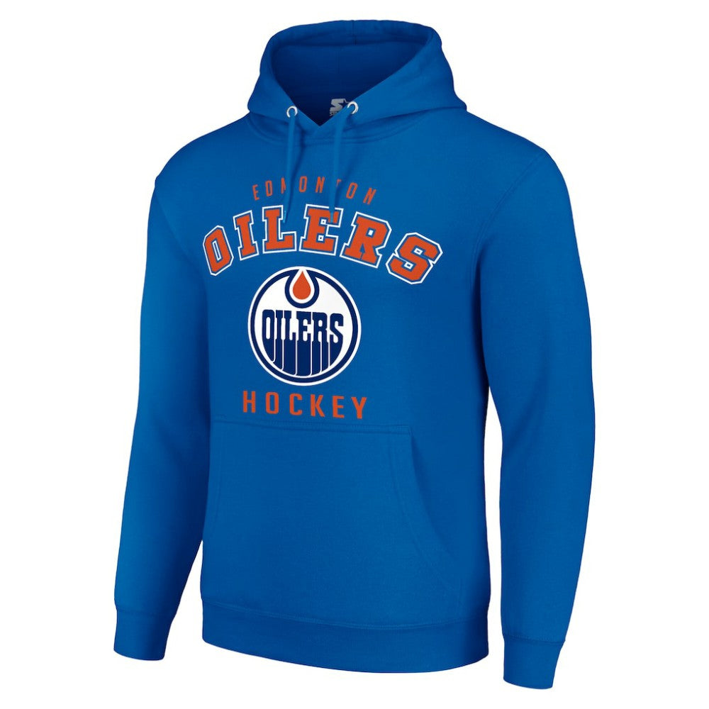 Edmonton Oilers Starter Logo Pullover Hoodie - Royal - NHL