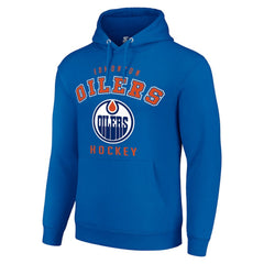 Edmonton Oilers Starter Logo Pullover Hoodie - Royal - NHL