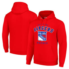 New York Rangers Starter Logo Pullover Hoodie - Red - NHL