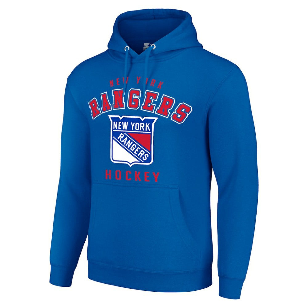 New York Rangers Starter Logo Pullover Hoodie - Royal - NHL