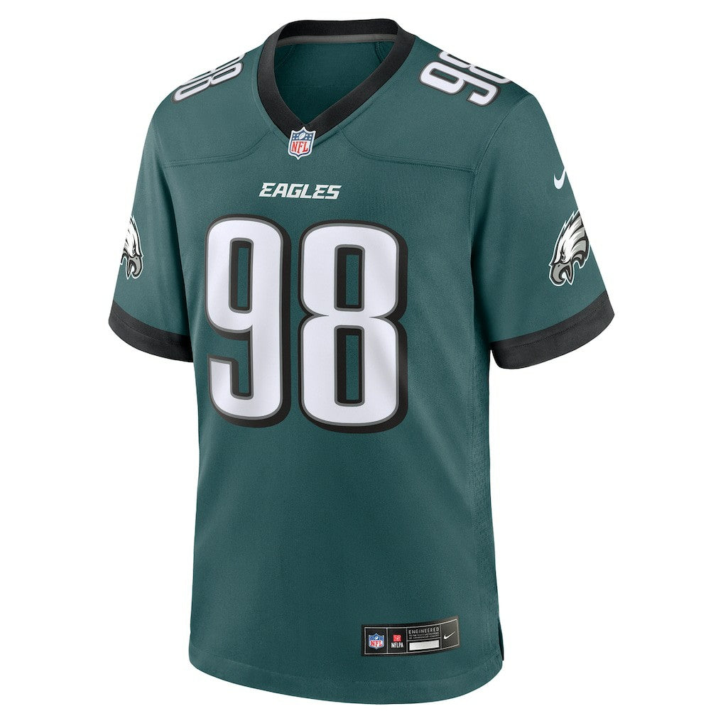 Jalen Carter Philadelphia Eagles Team Game Jersey Midnight Green | Nike for Sale