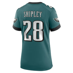 Will Shipley Philadelphia Eagles Women's Team Game Jersey Midnight Green | Nike for Sale