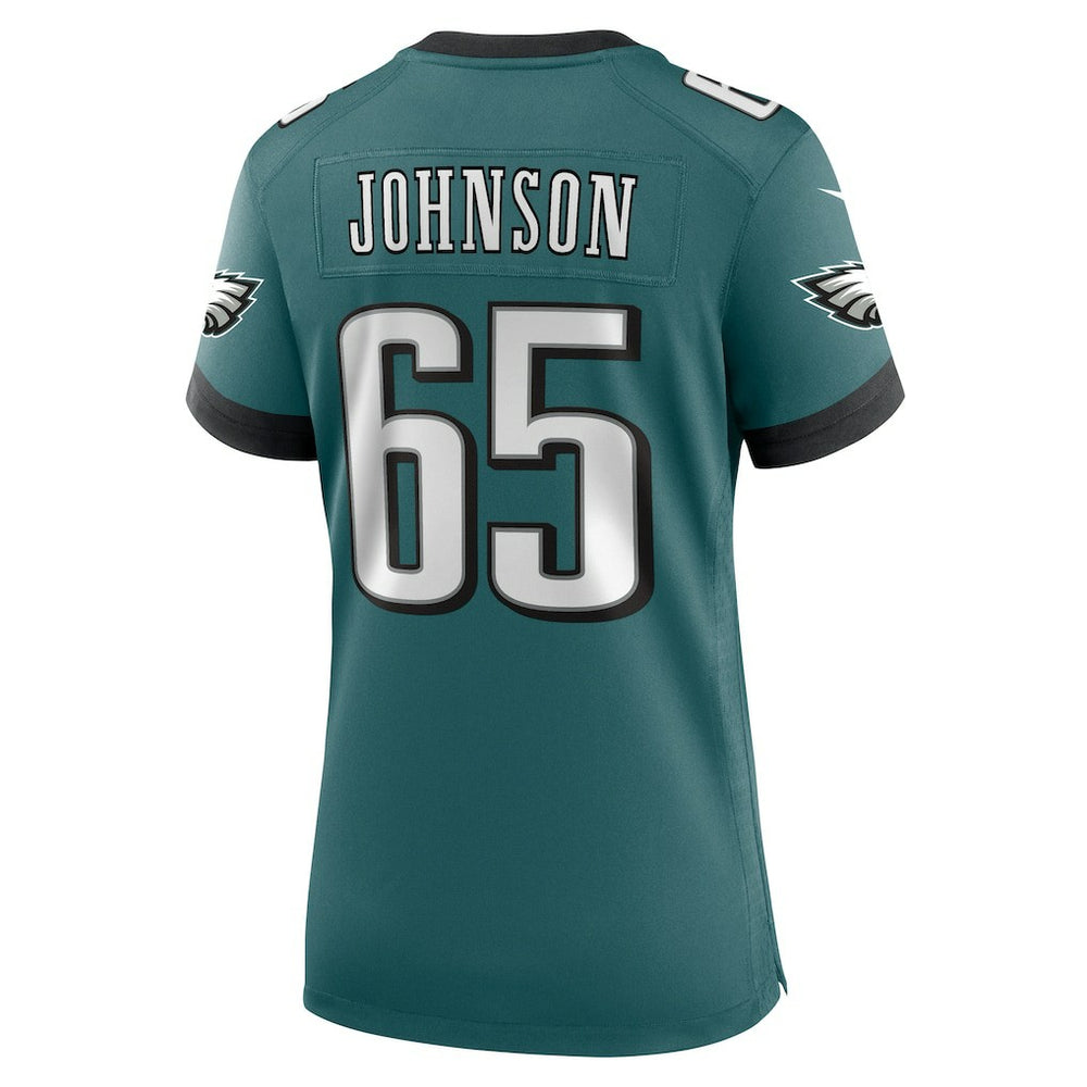 Lane Johnson Philadelphia Eagles Women's Team Game Jersey Midnight Green | Nike for Sale