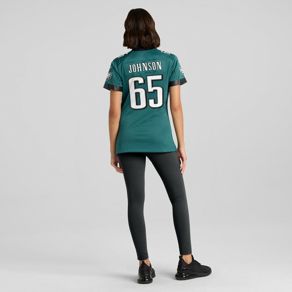 Lane Johnson Philadelphia Eagles Women's Team Game Jersey Midnight Green | Nike for Sale