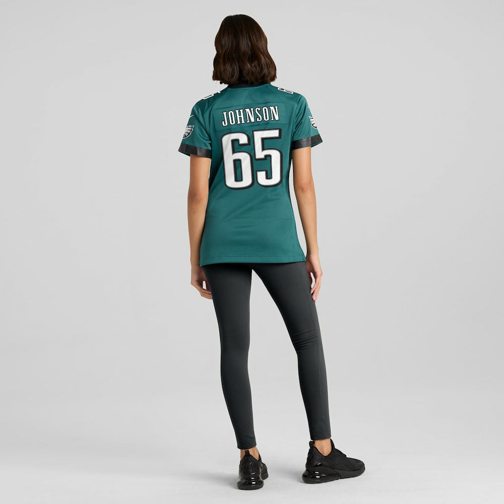 Lane Johnson Philadelphia Eagles Women's Team Game Jersey Midnight Green | Nike for Sale