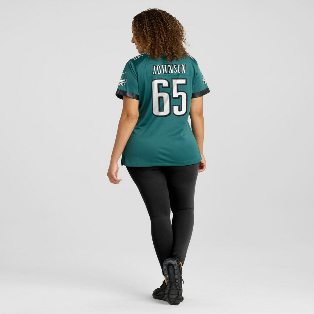 Lane Johnson Philadelphia Eagles Women's Team Game Jersey Midnight Green | Nike for Sale
