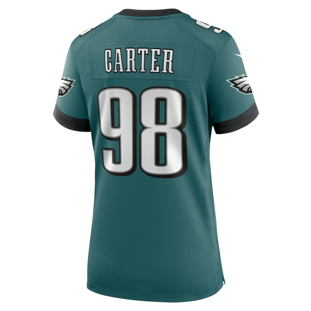 Jalen Carter Philadelphia Eagles Women's Team Game Jersey Midnight Green | Nike for Sale