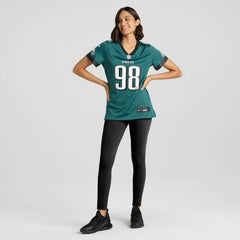 Jalen Carter Philadelphia Eagles Women's Team Game Jersey Midnight Green | Nike for Sale