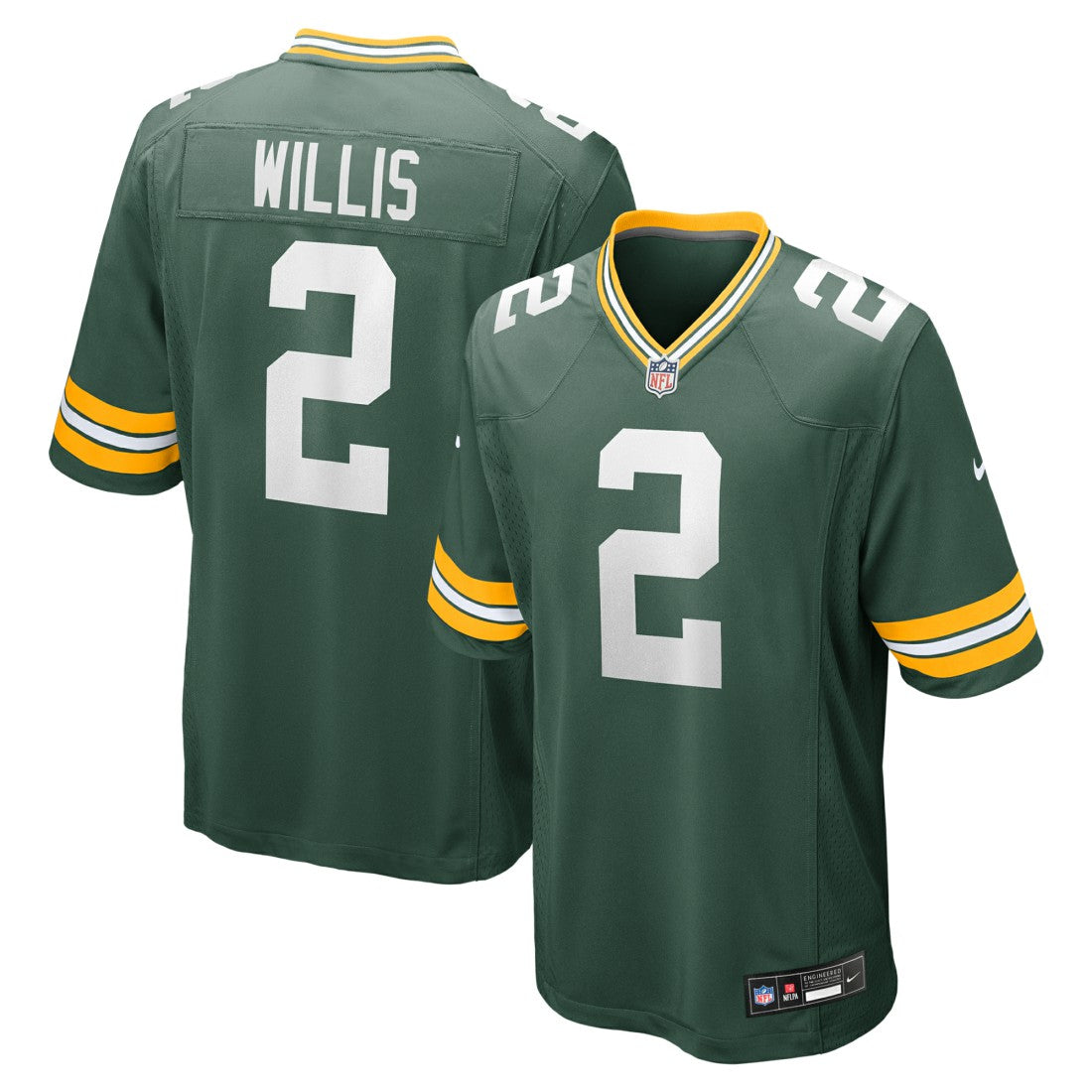 Malik Willis Green Bay Packers Game Jersey Green | Nike for Sale