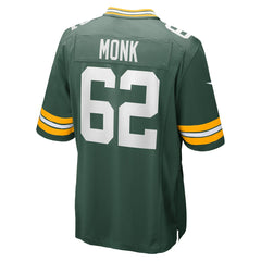 Jacob Monk Green Bay Packers Game Jersey Green | Nike for Sale