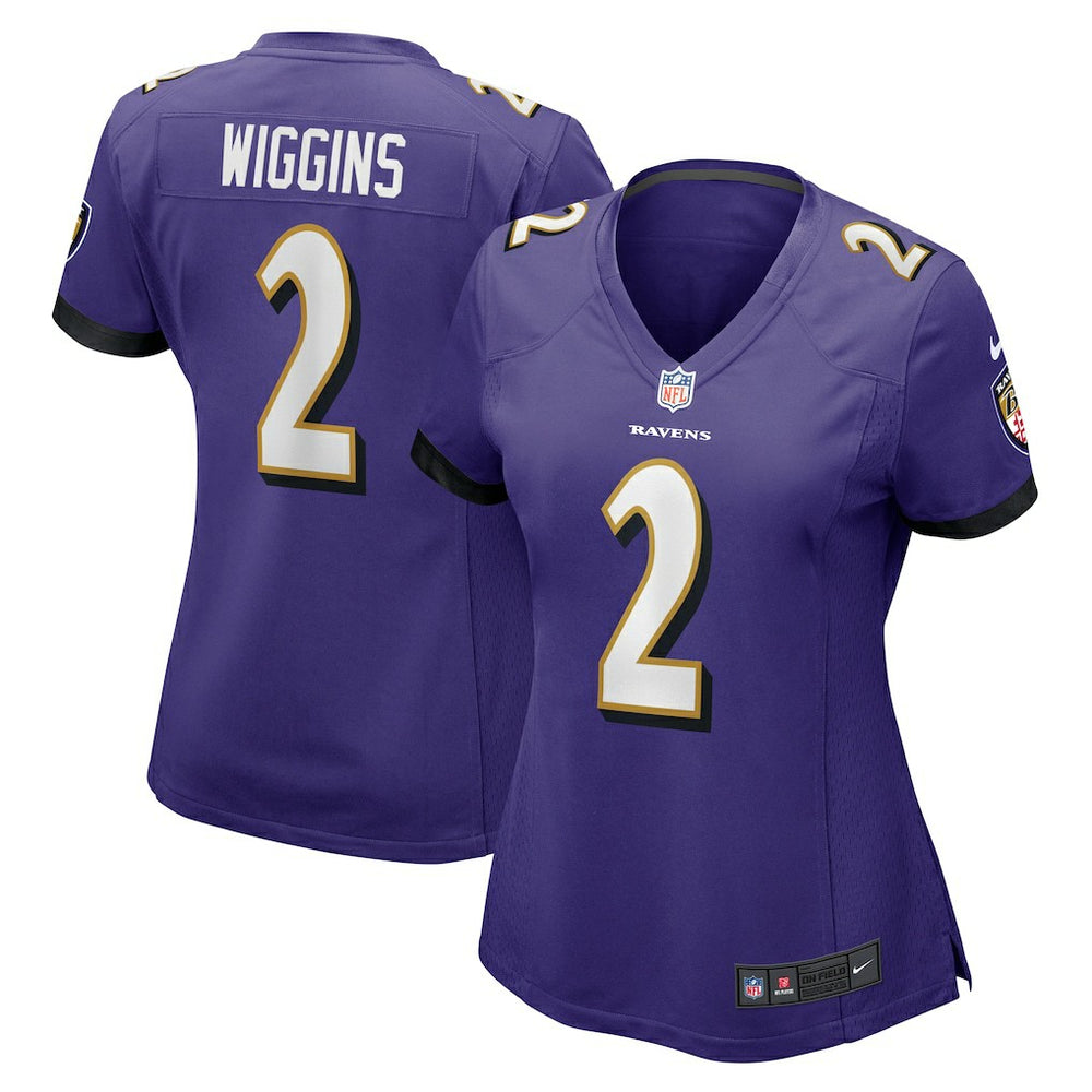 Nate Wiggins Baltimore Ravens Women's Game Jersey Purple | Nike for Sale