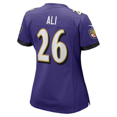 Rasheen Ali Baltimore Ravens Women's Game Jersey Purple | Nike for Sale