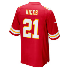 Jaden Hicks Kansas City Chiefs Game Jersey Red | Nike for Sale