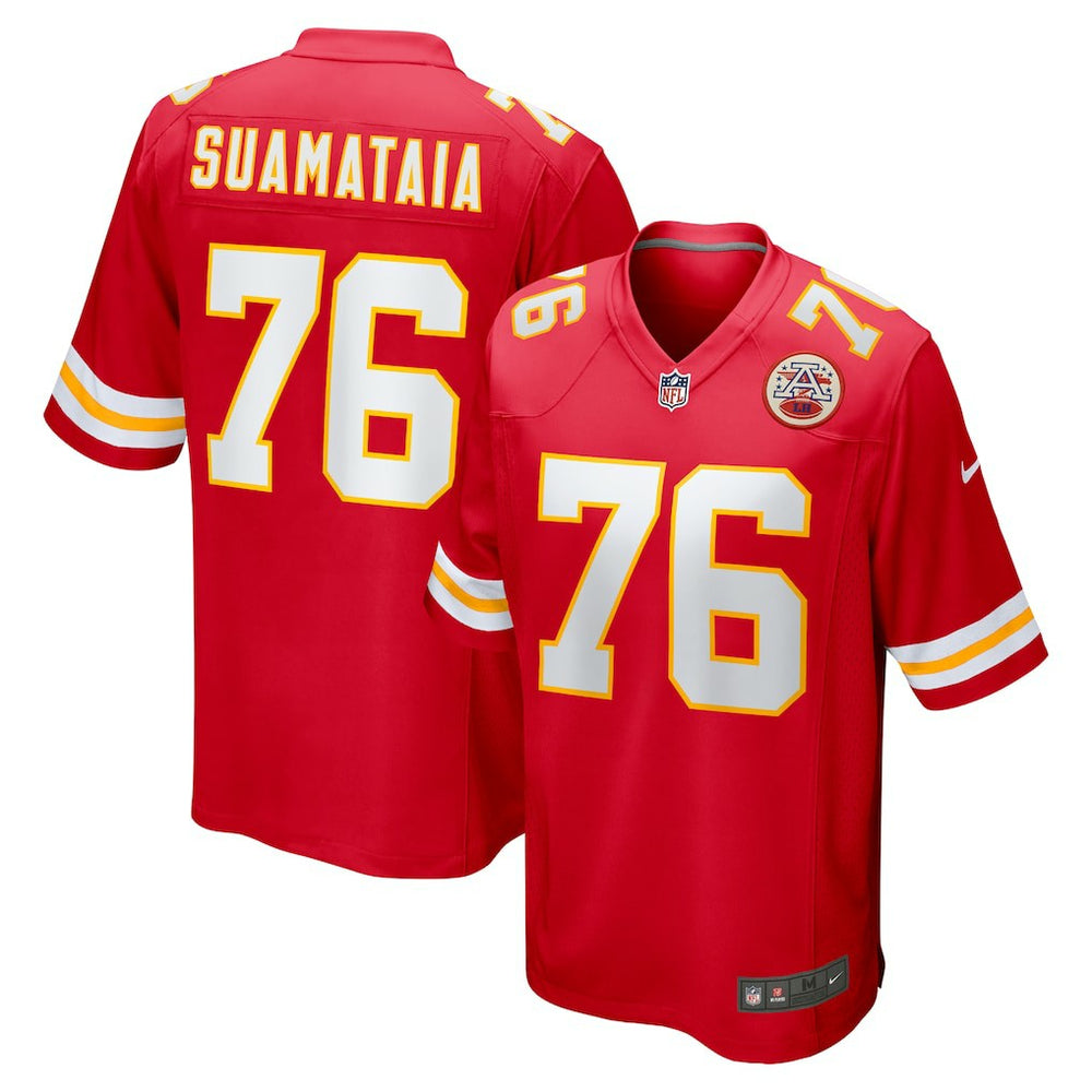 Kingsley Suamataia Kansas City Chiefs Game Jersey Red | Nike for Sale