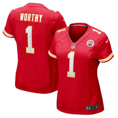 Xavier Worthy Kansas City Chiefs Women's Game Jersey Red | Nike for Sale