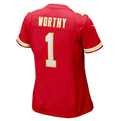 Xavier Worthy Kansas City Chiefs Women's Game Jersey Red | Nike for Sale