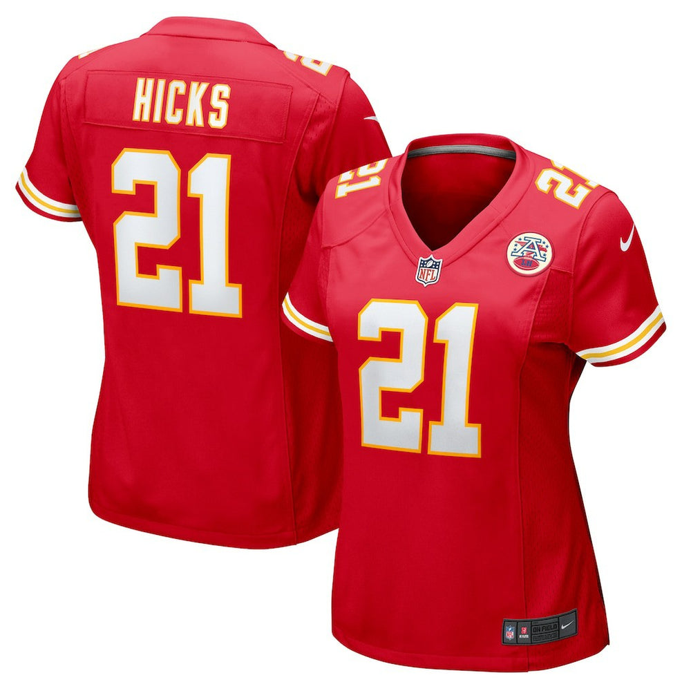 Jaden Hicks Kansas City Chiefs Women's Game Jersey Red | Nike for Sale