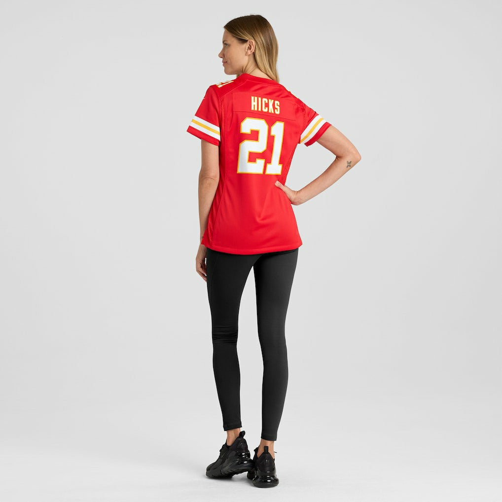 Jaden Hicks Kansas City Chiefs Women's Game Jersey Red | Nike for Sale