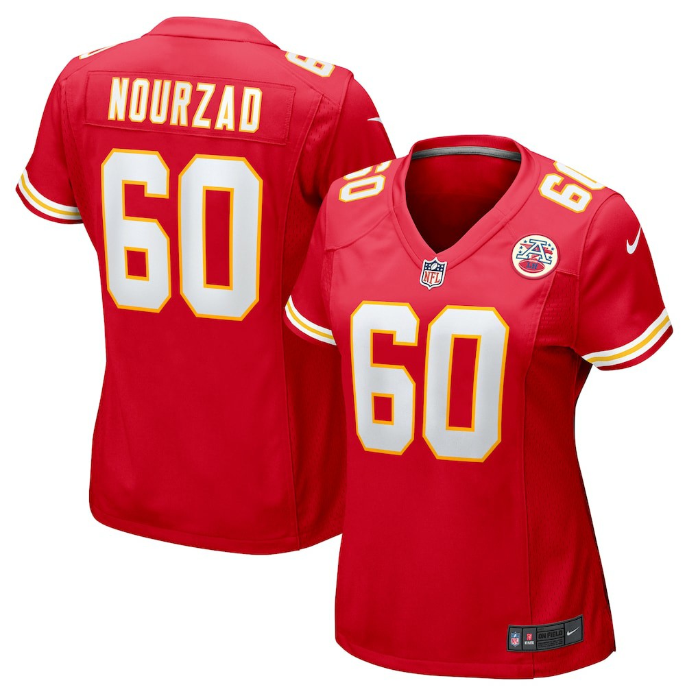 Hunter Nourzad Kansas City Chiefs Women's Game Jersey Red | Nike for Sale