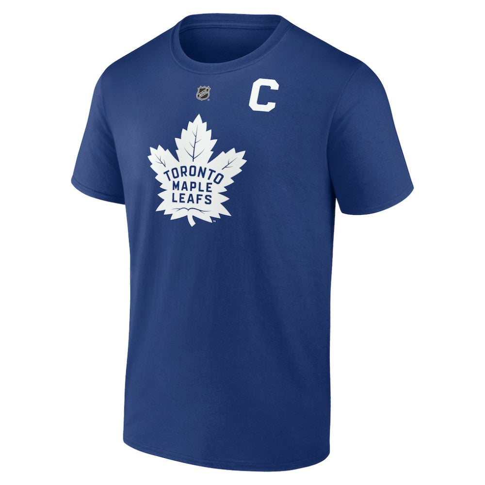 Auston Matthews Toronto Maple Leafs Fanatics Authentic Stack Name & Number T-Shirt - Blue - NHL