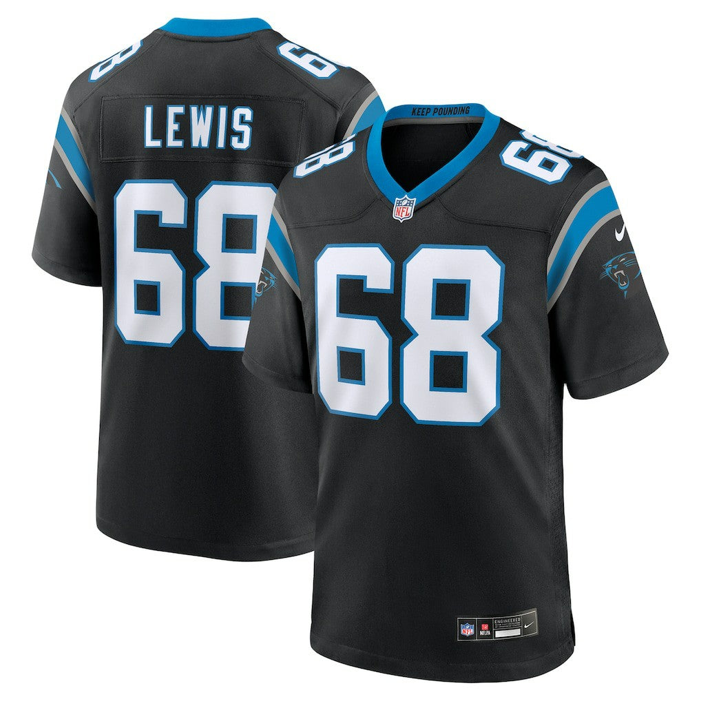 Damien Lewis Carolina Panthers Game Jersey Black | Nike for Sale