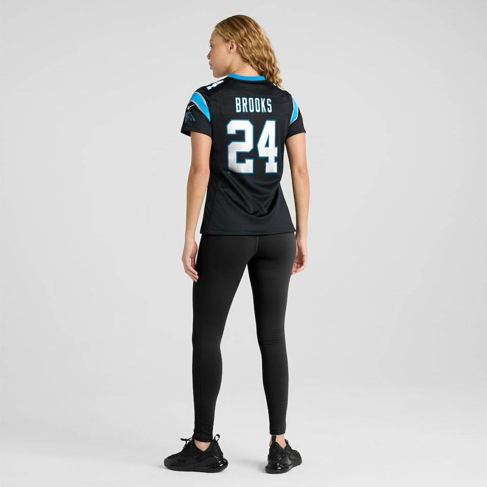 Jonathon Brooks Carolina Panthers Women's Game Jersey Black | Nike for Sale