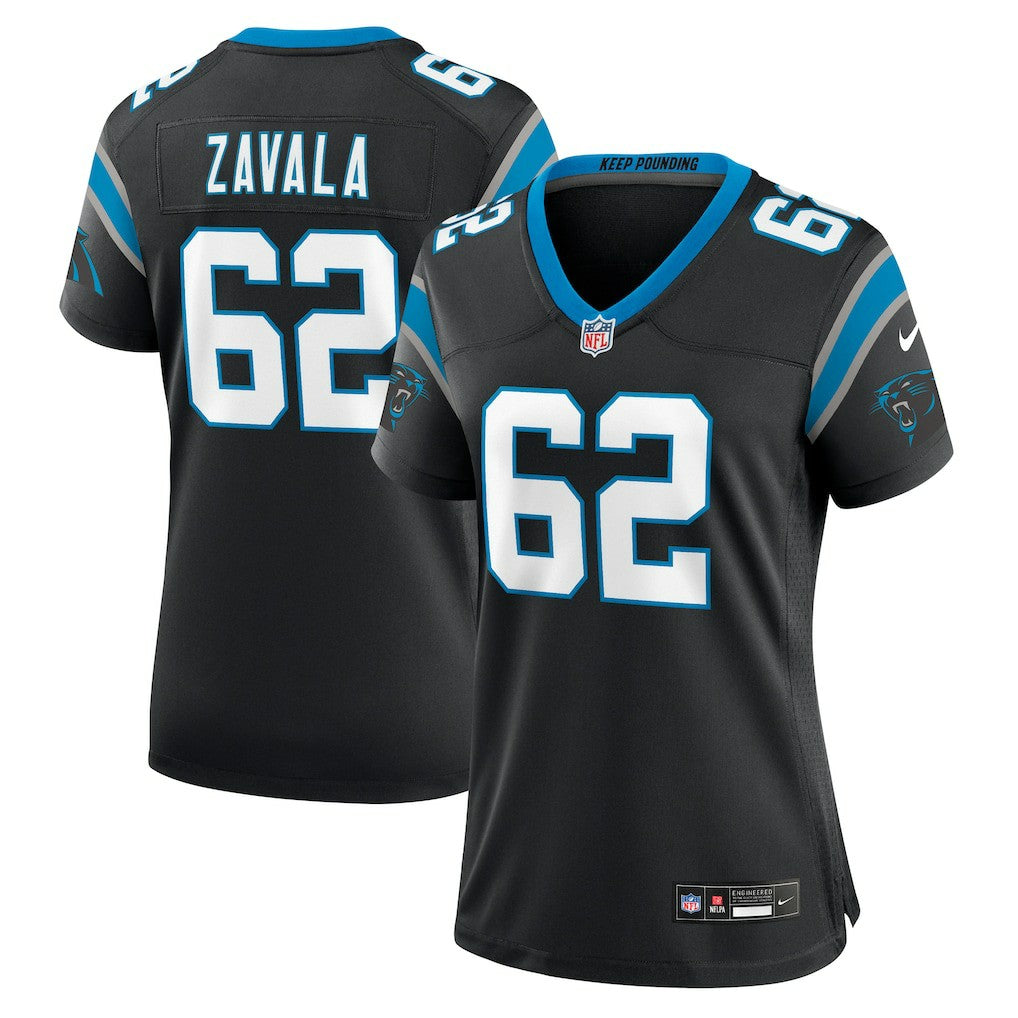 Chandler Zavala Carolina Panthers Women's Game Jersey Black | Nike for Sale