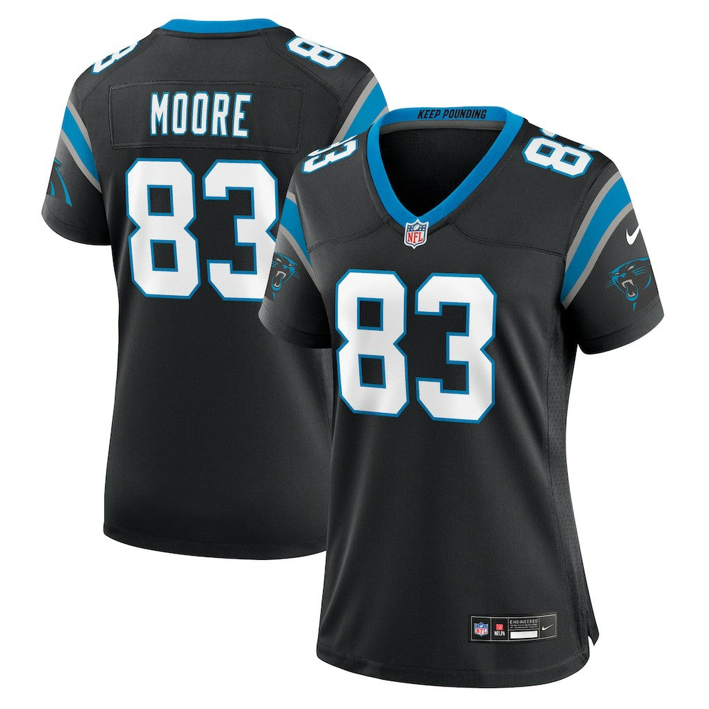 David Moore Carolina Panthers Women's Game Jersey Black | Nike for Sale