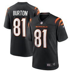 Jermaine Burton Cincinnati Bengals Game Jersey Black | Nike for Sale